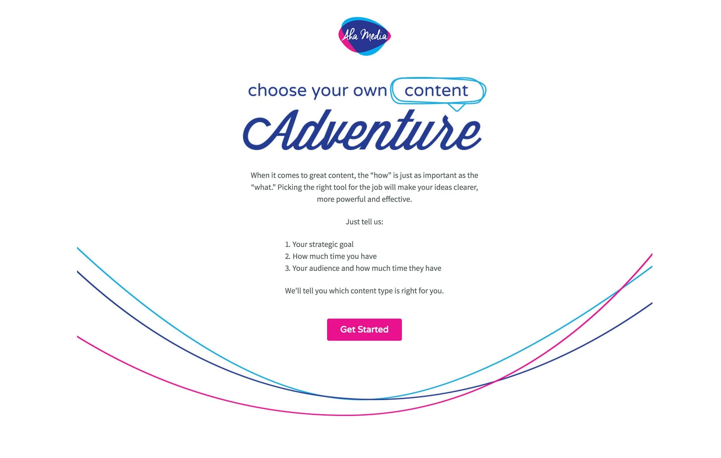 Choose Your Own Content Adventure