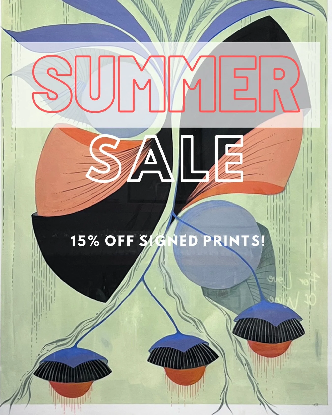 Summer print sale, this weekend only!
15% off all signed prints at Flow wine and coffee in Burbank ✨
#printsale #collectart #localartist