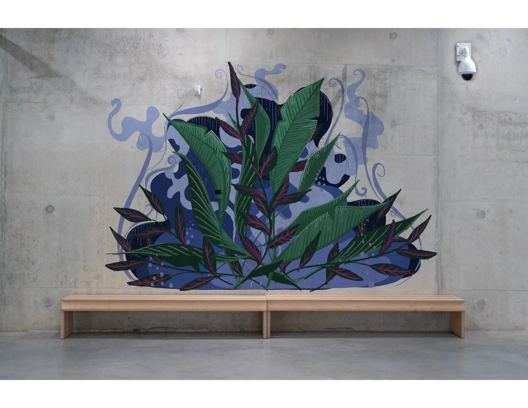 A design that didn't get made&hellip; but I still really liked it and loved both colourways.

This was a mural concept for a project that didn't go ahead, but I couldn't let it sit in a folder.

So, putting it out into the world, that this one is up 