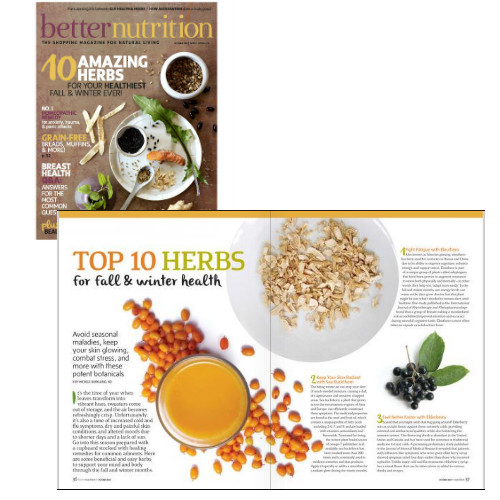 Top 10 Herbs for Fall and Winter by Dr. Michele Burklund and Better Nutrition