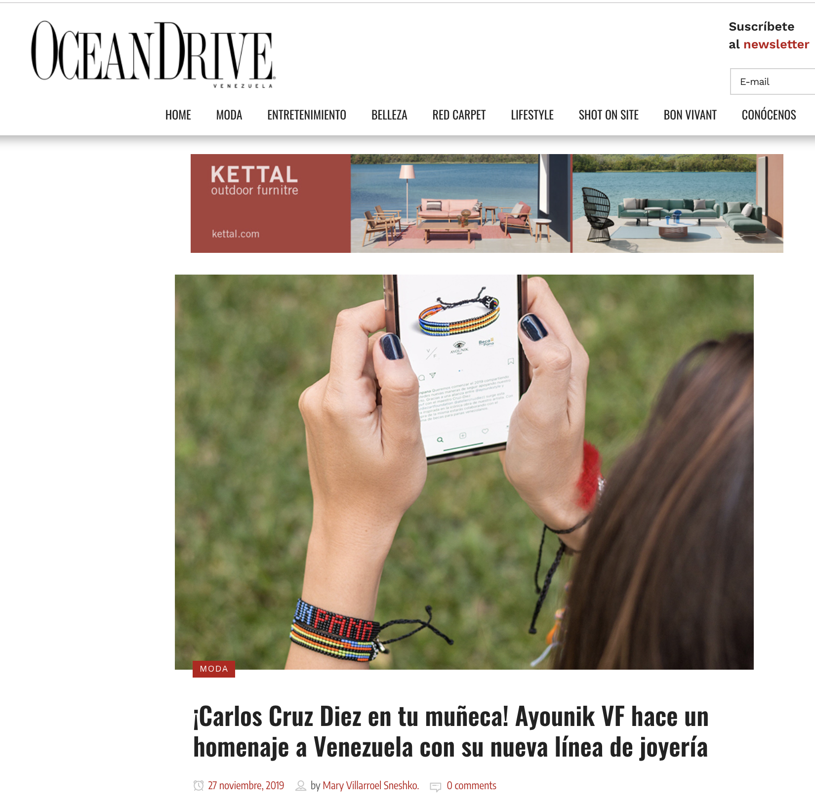 OCEAN DRIVE, NOVEMBER 2019, CARACAS VENEZUELA. CLICK HERE