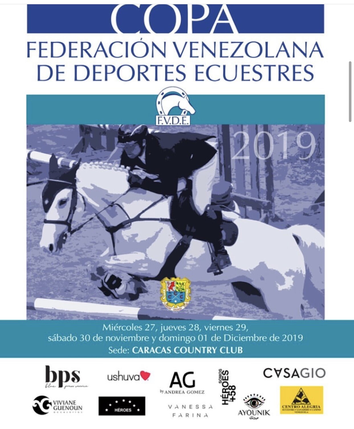 AYOUNIK SPONSOR OF THIS HORSEBACK RIDING CUP, NOVEMBER 2019, CARACAS VENEZUELA