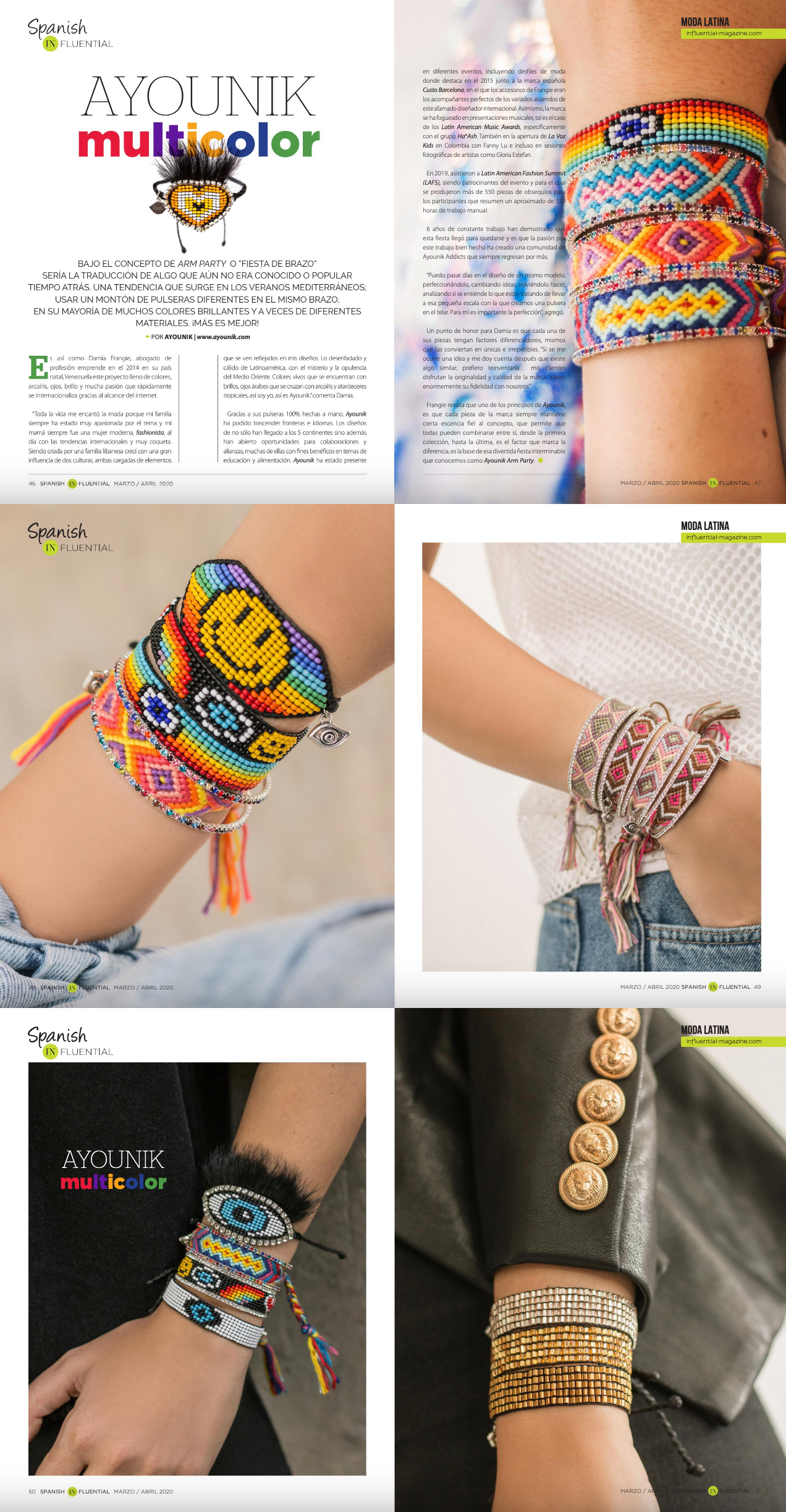 INFLUENTIAL MAGAZINE, SPANISH INFLUENTIAL PAGES 46-50, MARCH 2020. READ HERE