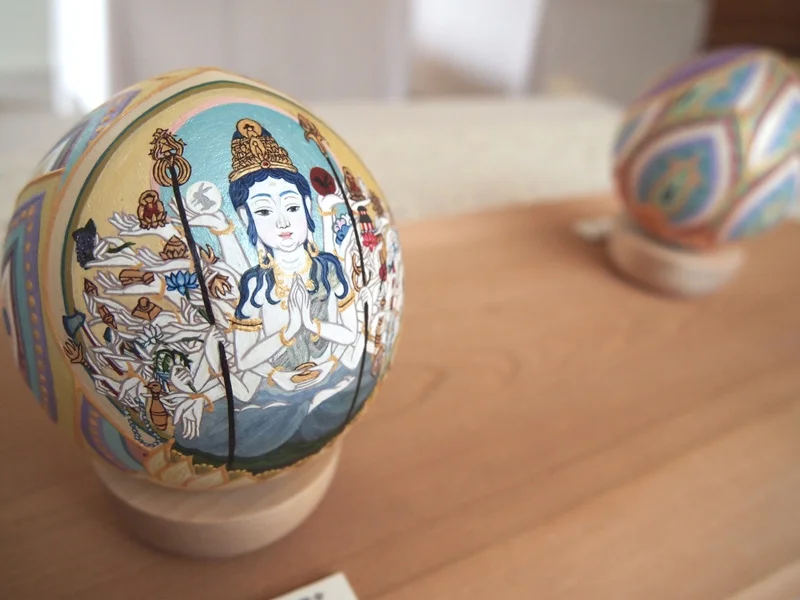 千手観音(子年) (2014) Acrylic on Wood /Size: 80mmφ