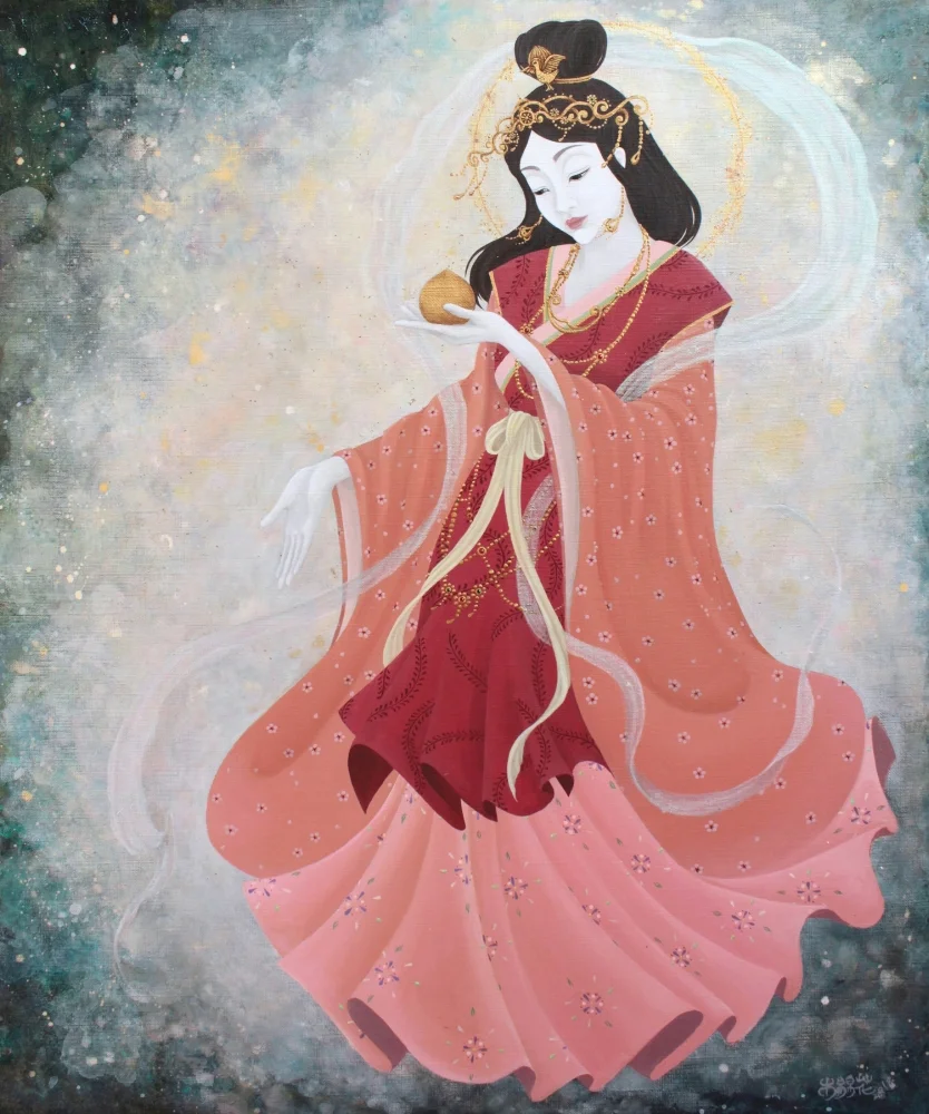 花めく(2018) 60.5cm x 50cm (F12) Acrylic on canvas