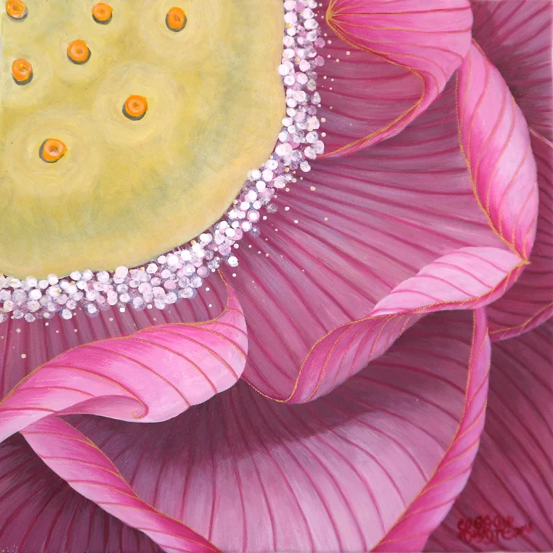 awakening (2018) 18cm x 18cm (S0) Acrylic on canvas