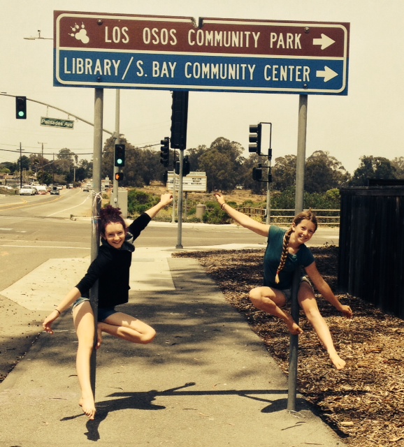Julia and Alina, two VERY TALENTED aerial young girls!! Wow, I wish I could do that.