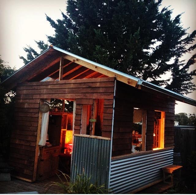 The warm glow of little Sacred Earth Casita 