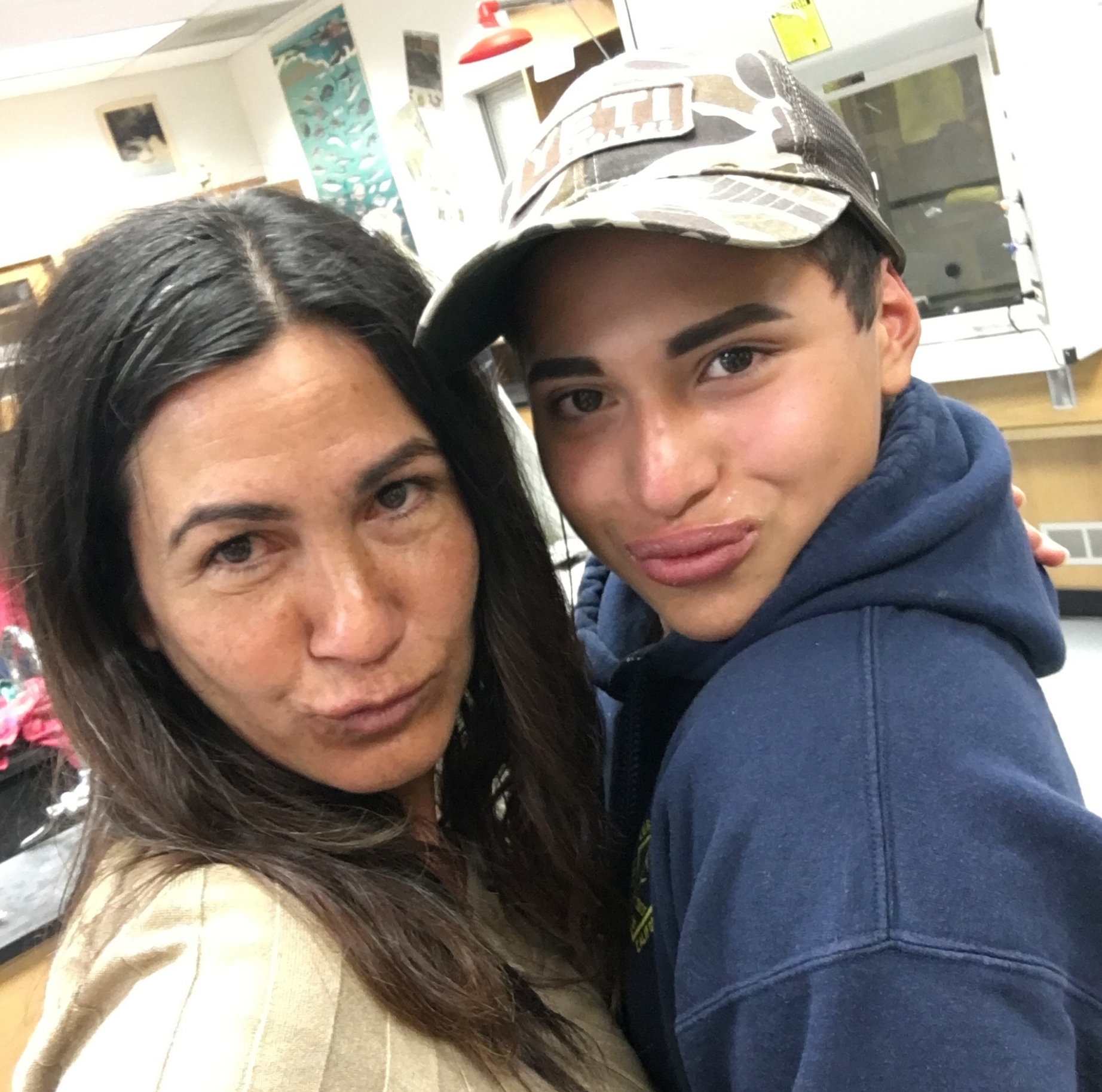 Emilio was very excited to use the Sacred Earth Remedies chapstick and wanted to show off his beautiful "duck face!"