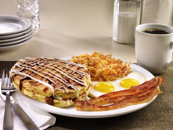 Sticky Bun Pancake Breakfast - Image © Denny's