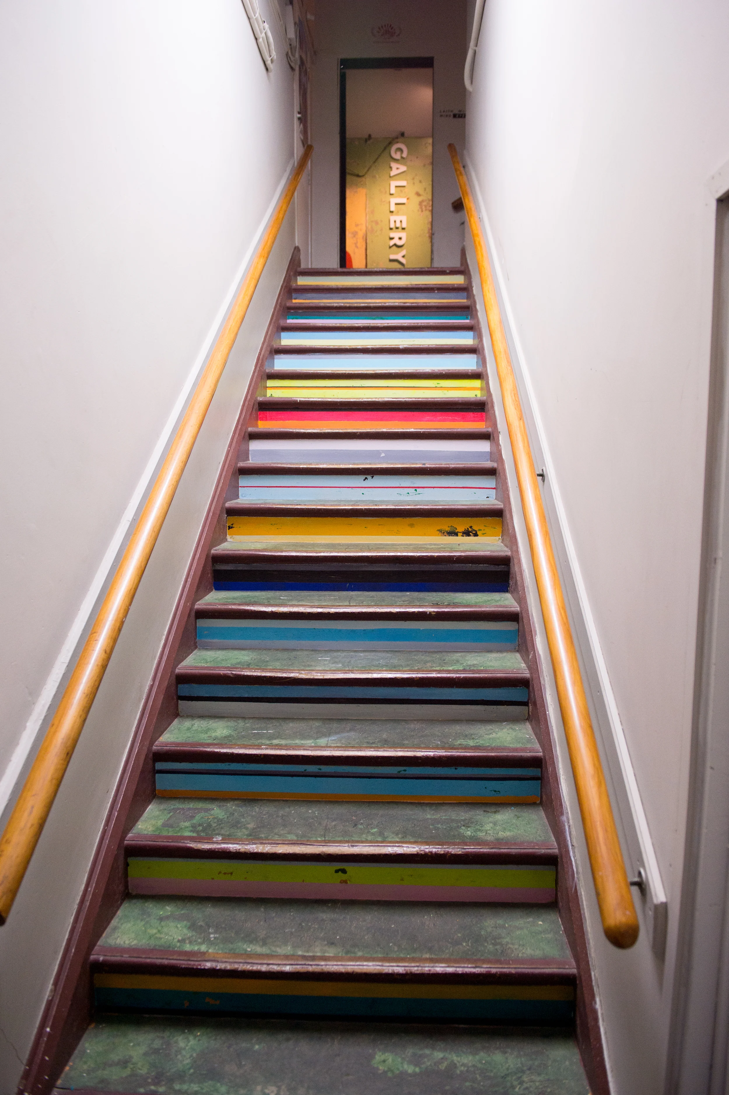   Stairwell Commission    2014    Acrylic on board    27 stairs, 10.5 x 113cm &nbsp;  