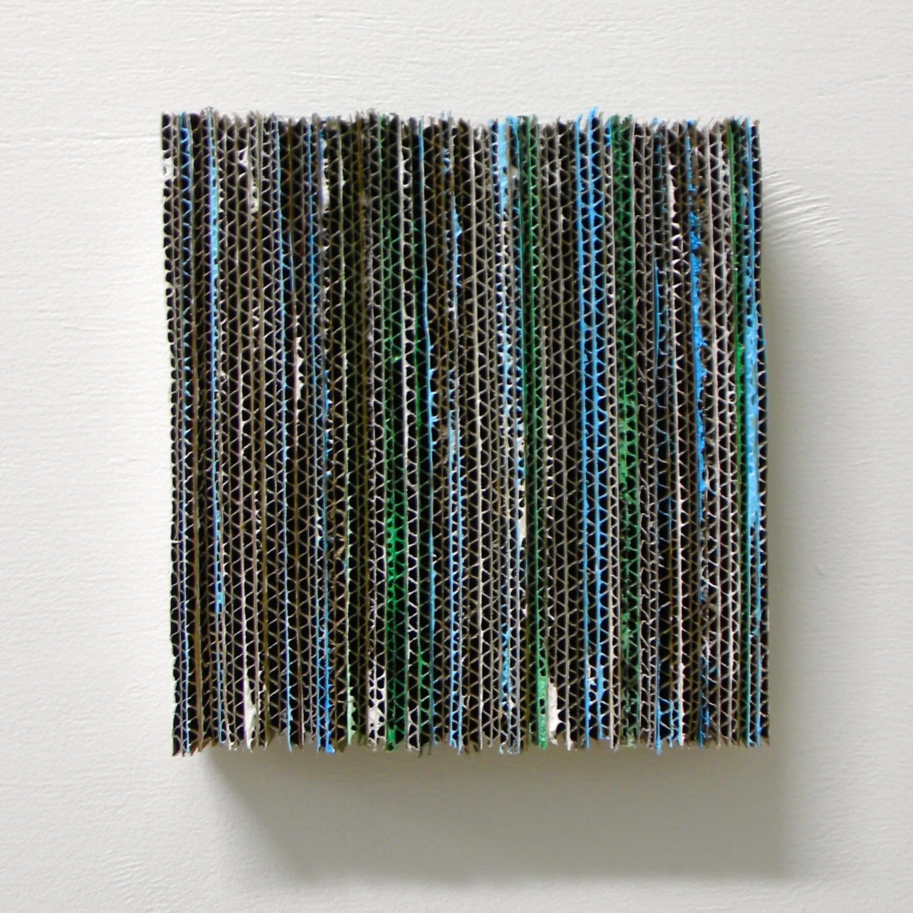  Vai (#3 of triptych)  2014  Acrylic and card  20 x 20 x 4cm   Enquire about this work  