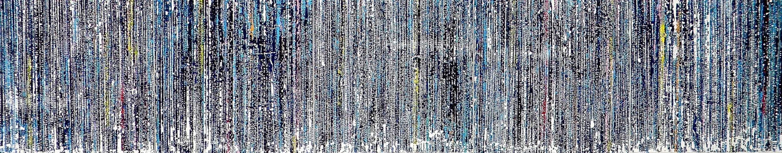  Hypoxia  2014  Acrylic on canvas on board  5 panels, 150 x 30 x 4cm   Enquire about this work     