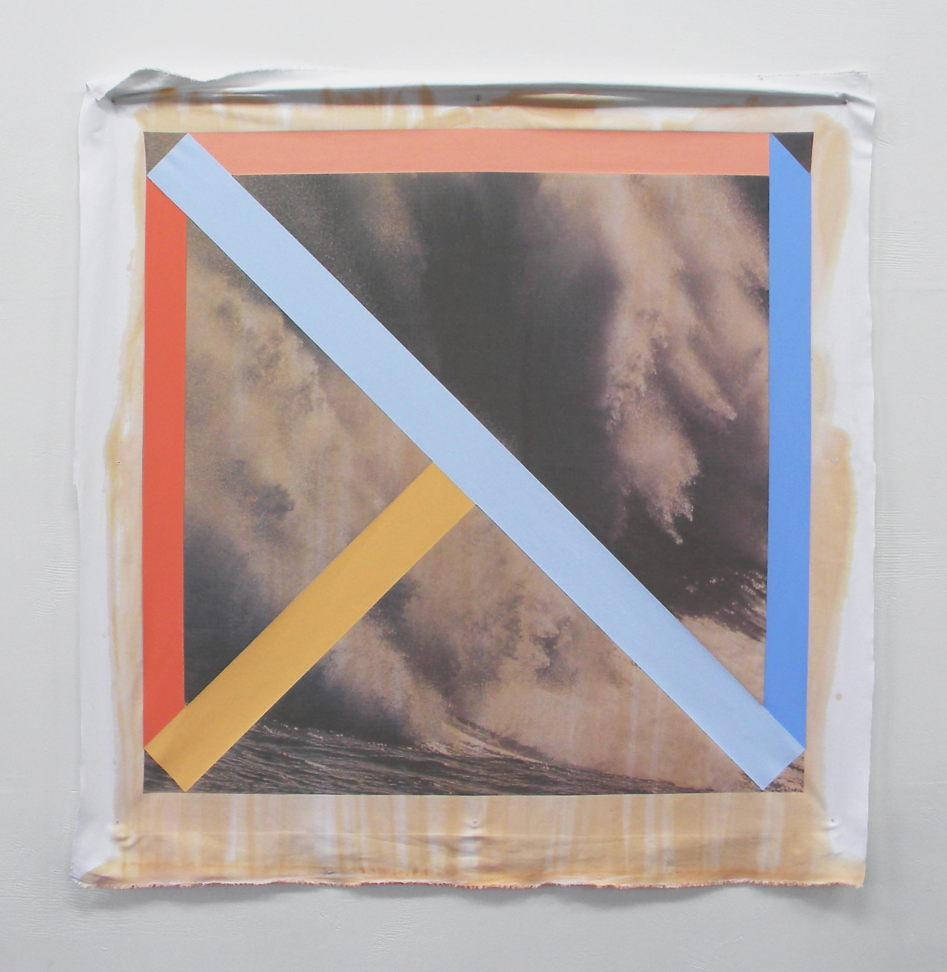The 2014 Wallace Art Awards - Finalist Scott Gardiner Effective Stress 2014 Direct to fabric, pigment ink print and acrylic on loose canvas 150 x 150cm Enquire