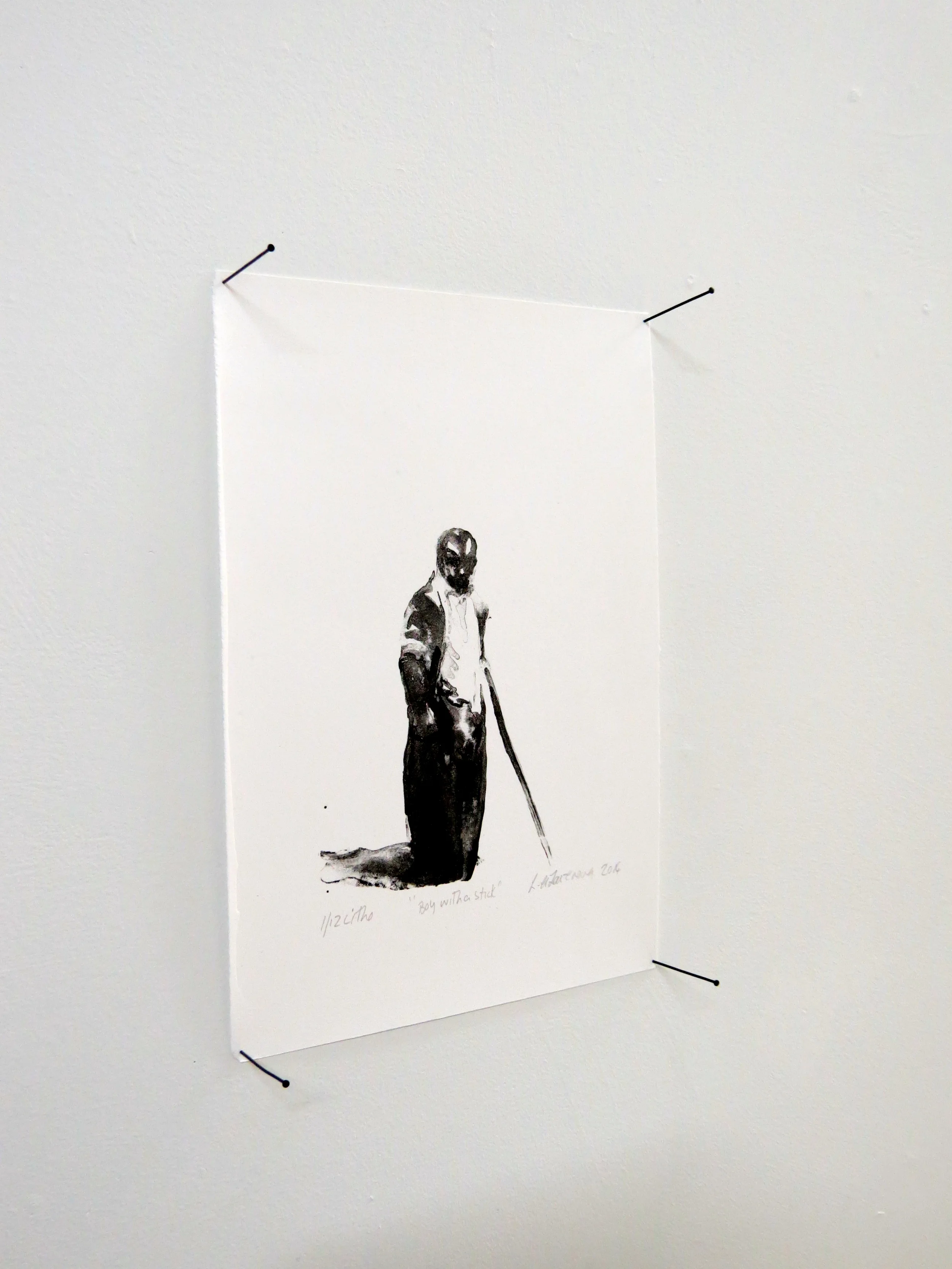 Boy with a Stick 2014 Lithograph, Edition 1/12 30.5 x 20.5cm unframed Enquire