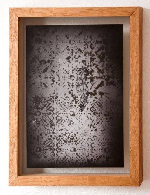 Giorgio Guidi Invenzioni umane (Series) 2012 Pigments, spray paint and ink on paper 36 x 28 x 4cm framed in glass Enquire