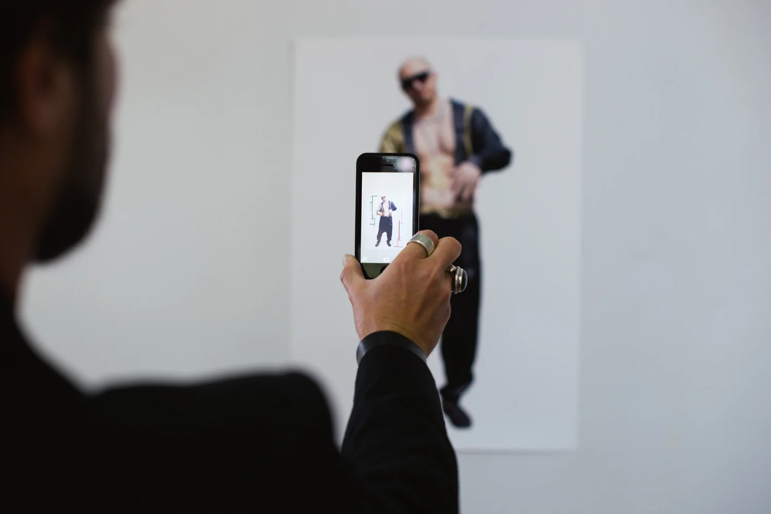 James R Ford & Shannon Novak U Can't Touch This 2015 Ink on 308gsm Hahnemule Photo Rag paper, augmented reality intervention, digital file, and software 84.1 x 59.4 cm Edition of 3
