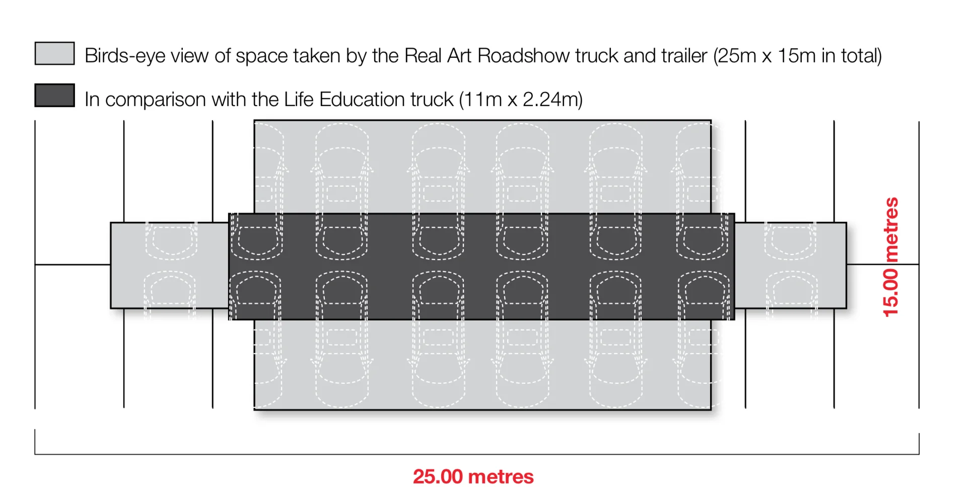 Plan View of Astrolite 2008 Mobile Trailer