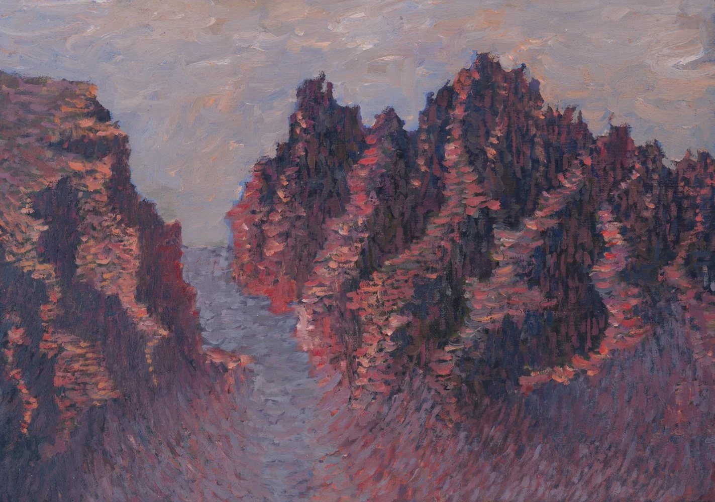 Valerie Bos, Elusive passage, 2011-2025 II, Oil on board, 38 x 47cm.jpg