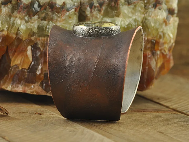 Damele Turquoise Copper Cuff Bracelet