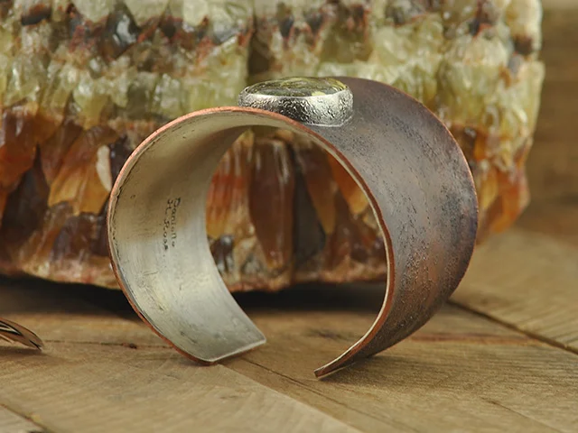 Damele Turquoise Copper Cuff Bracelet