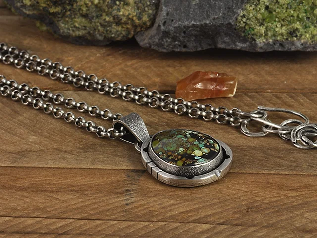 Bamboo Mountain Sterling Silver Pendant