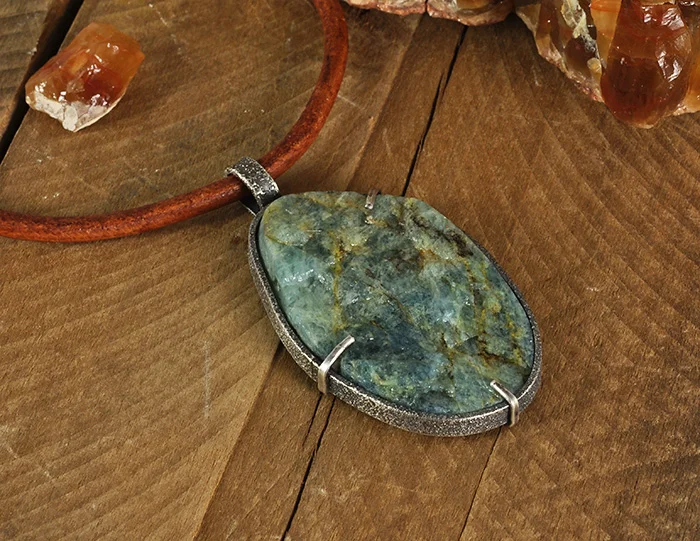 Aquamarine Sterling Silver Necklace