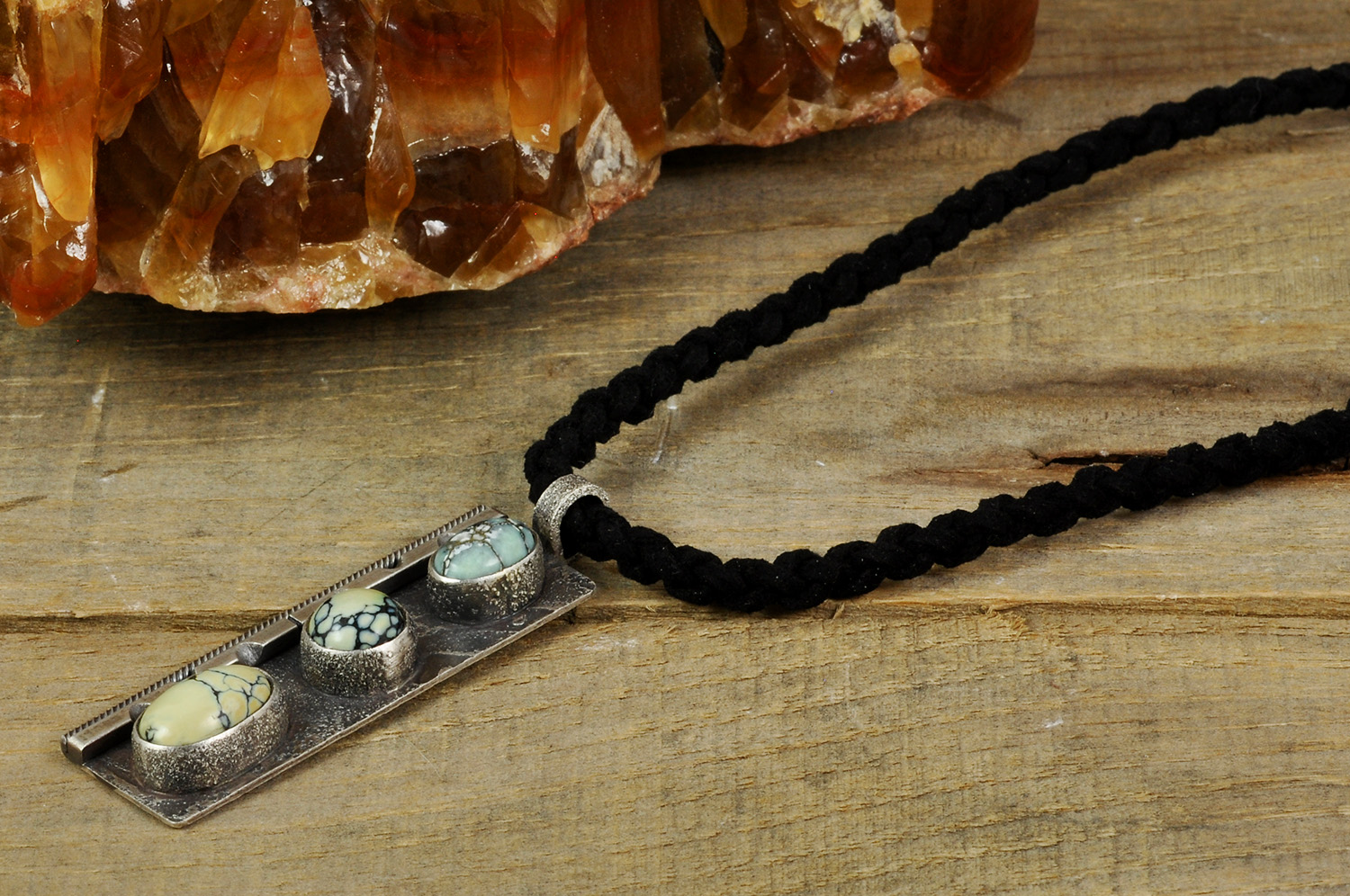 New Lander Variscite Sterling Silver Pendant