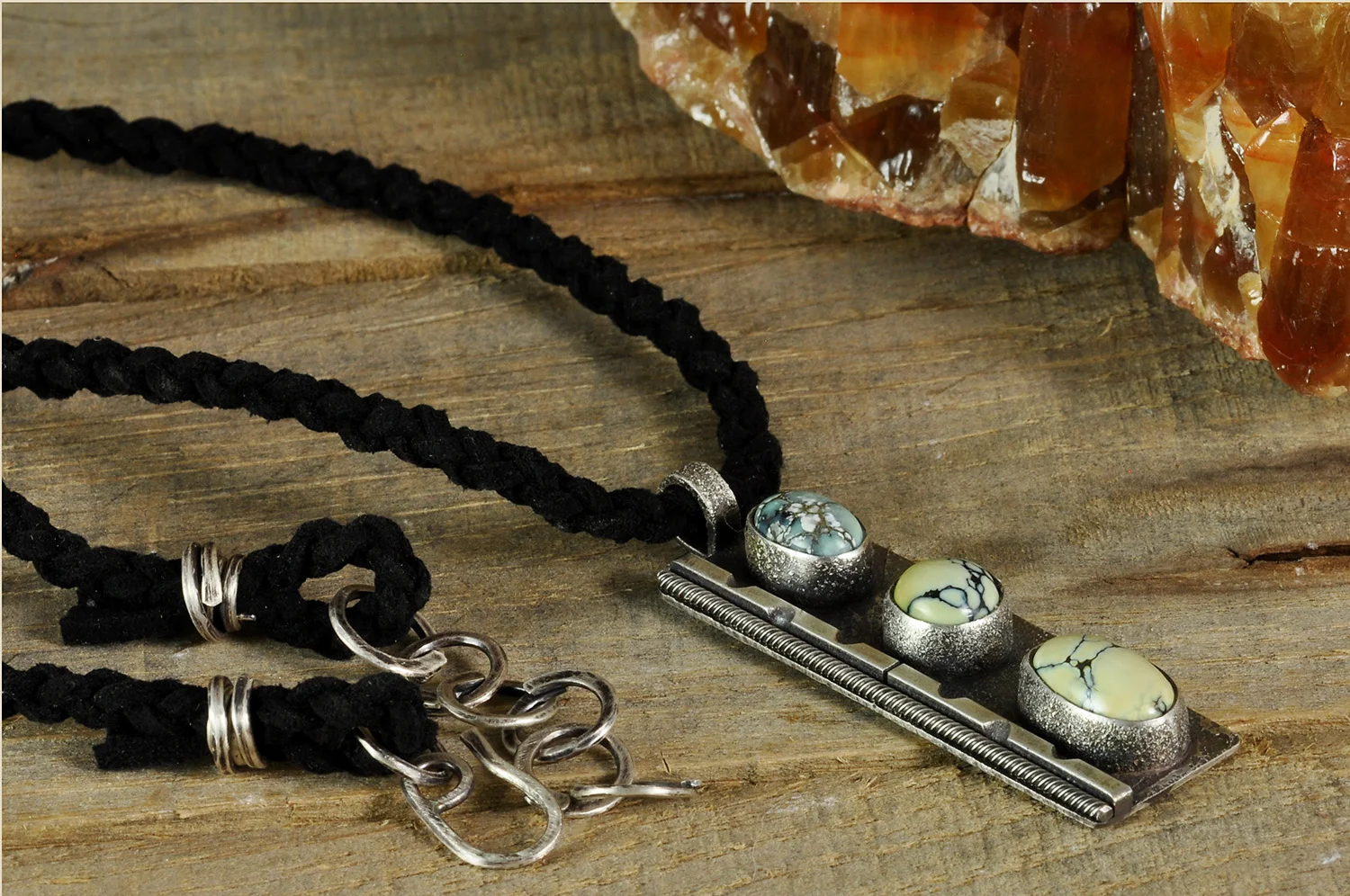 New Lander Variscite Sterling Silver Necklace