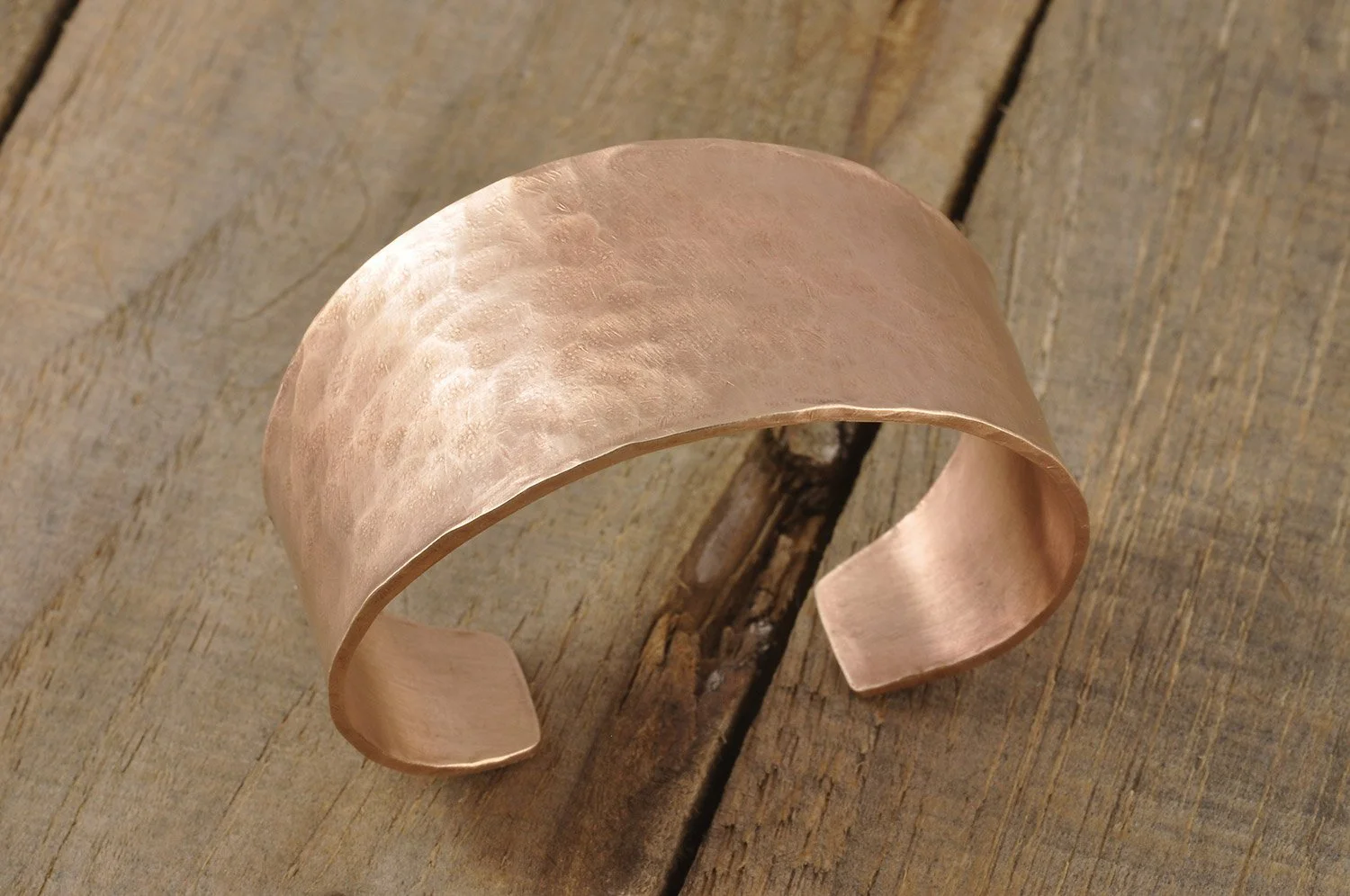 Bronze Hammered Cuff Bracelet