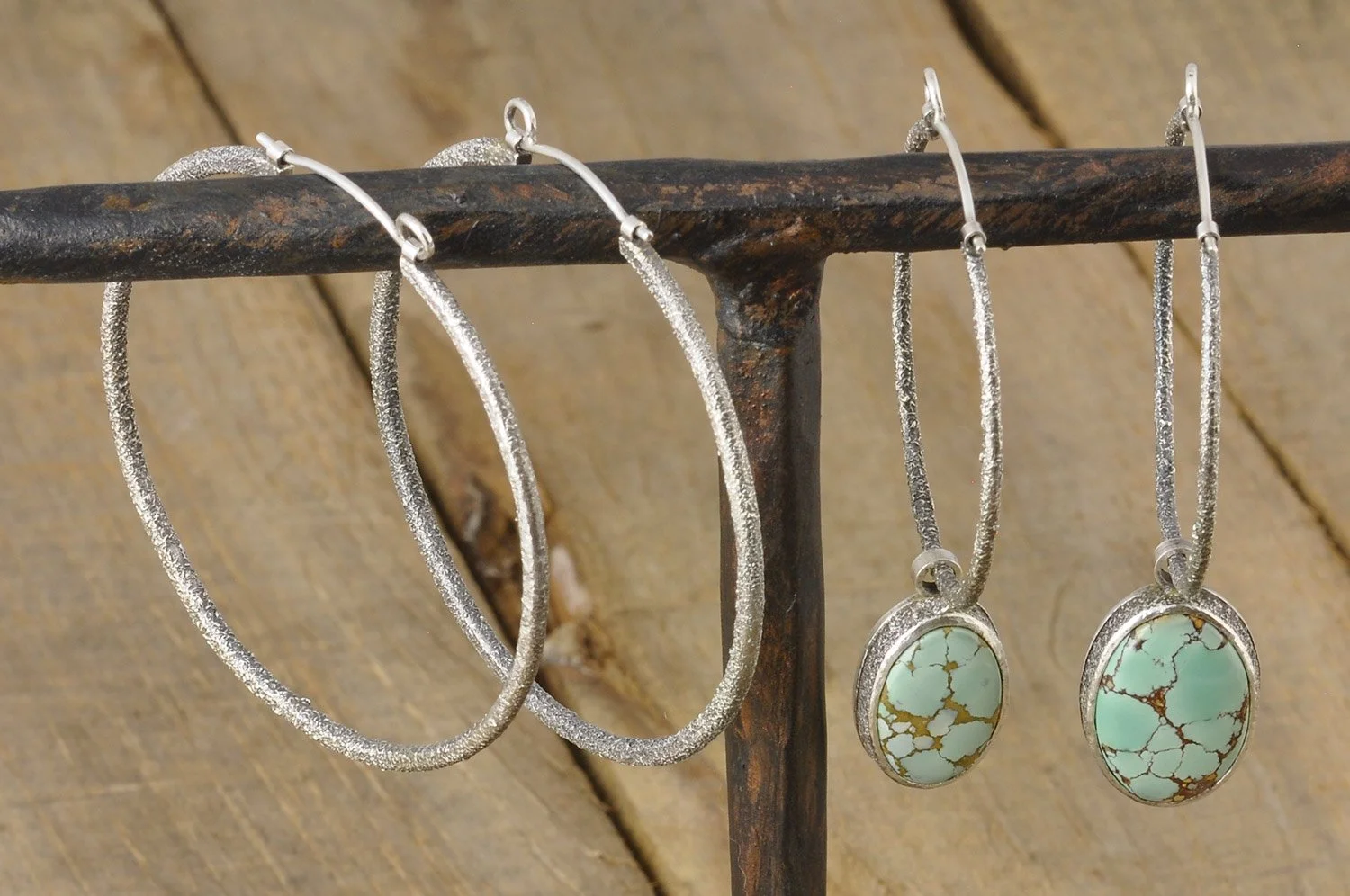 Turquoise Hoop Earrings