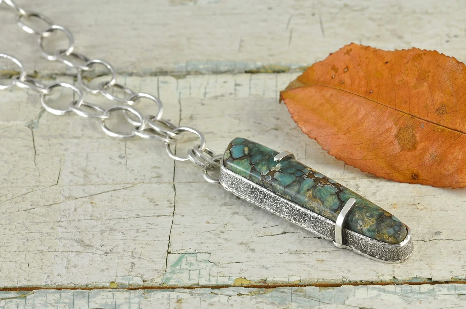 7 Dwarfs Turquoise Sterling Silver Necklace