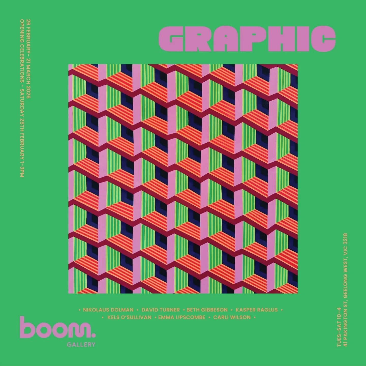 Chuffed to be exhibiting in this show that opens TOMORROW at @boomgallery 
It's full of amazing work by hard working artists, all whom I respect and admire and very proud to show my work along side. Hope you can make it to the opening on Saturday, fo