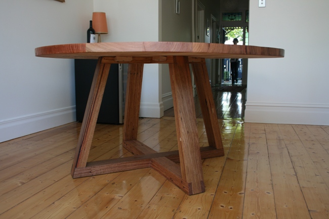 Recycled Timber Round Dining Table, Round Dining Table Solid Timber