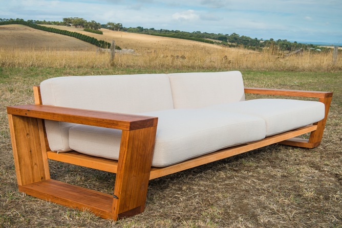 Outdoor Exposed Timber Couches
