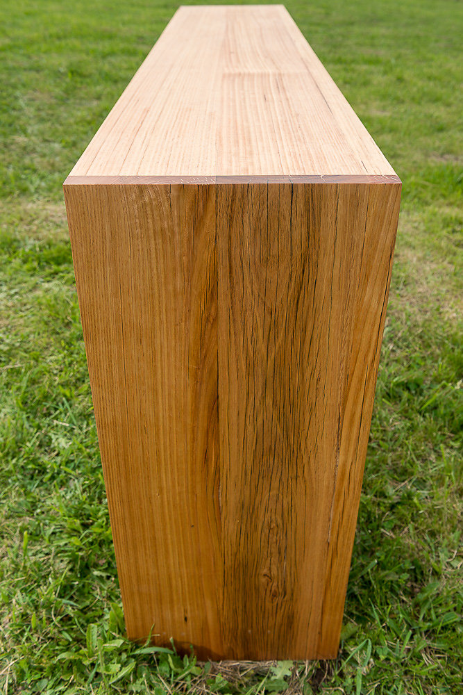custom timber console 