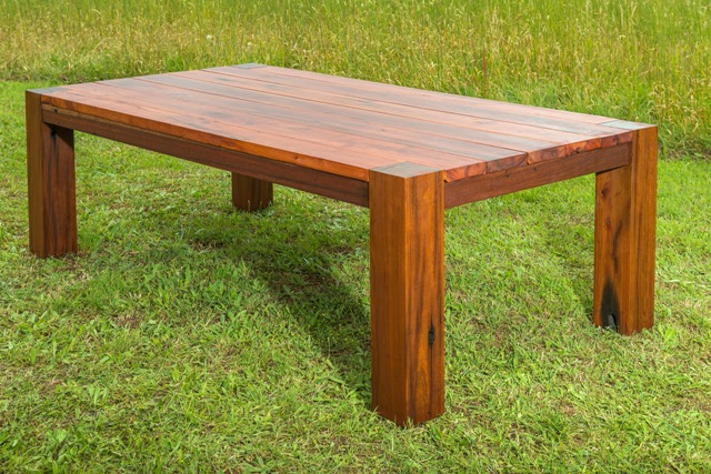 Solid Hardwood Outdoor Table, Best Oil For Outdoor Wood Furniture Australia