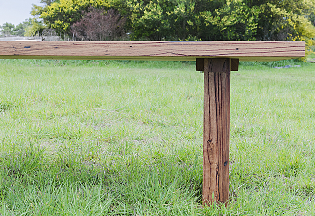 simple lines solid dining table