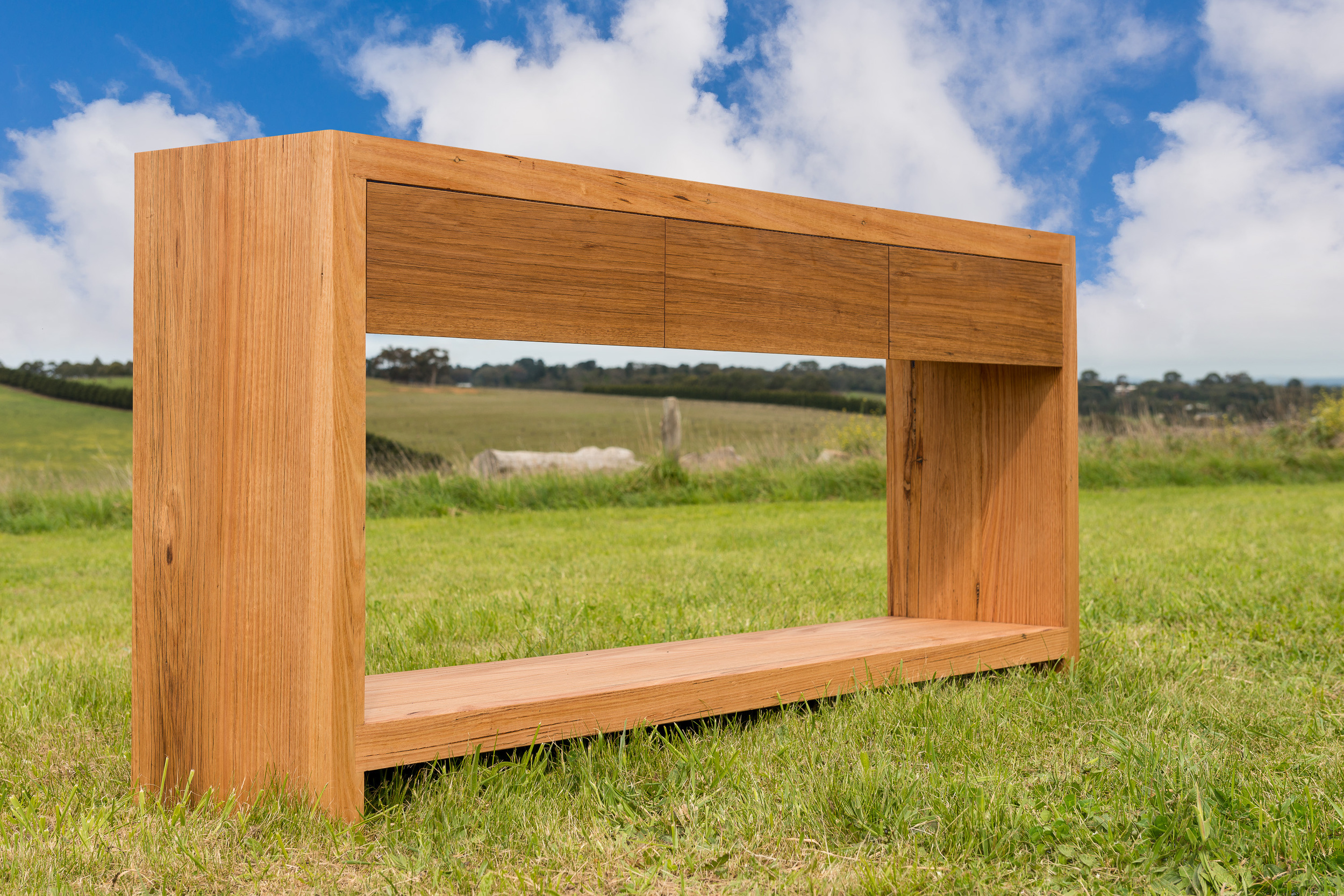 custom made console table