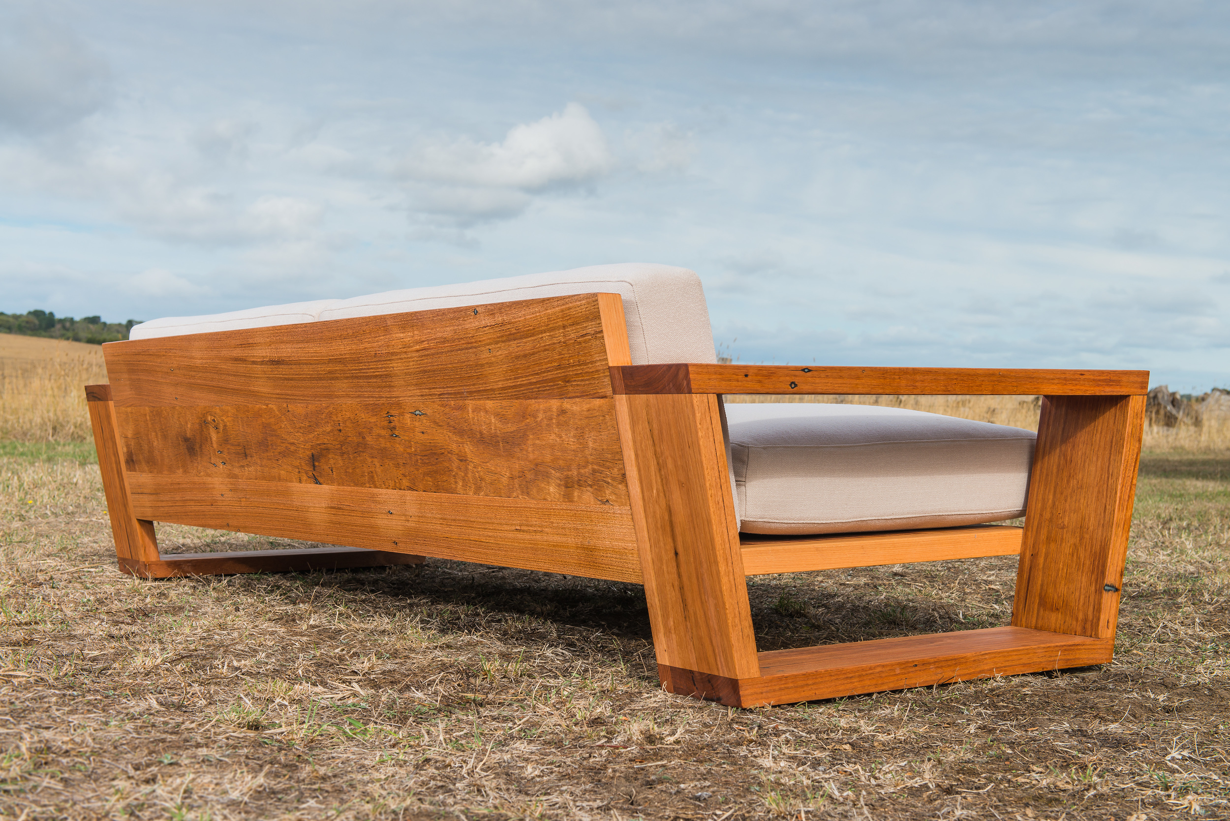 Point Lonsdale Exposed Recycled Timber Frame Couch Point Lonsdale Exposed Recycled Timber Frame Couch