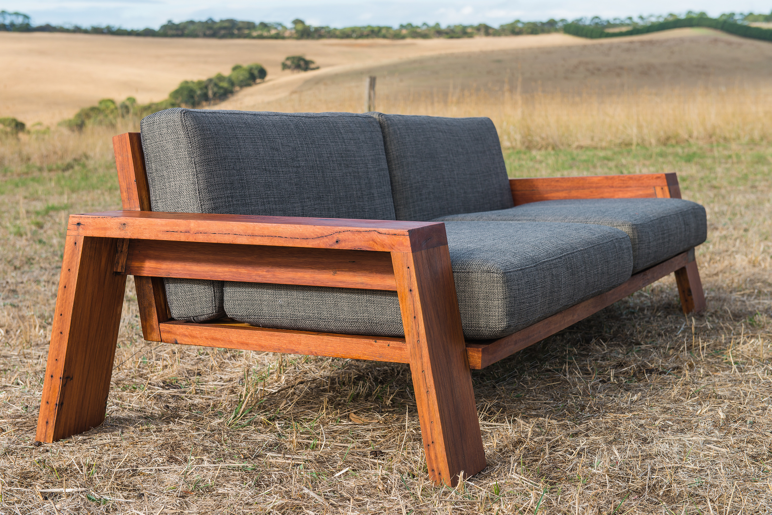 timber frame couch