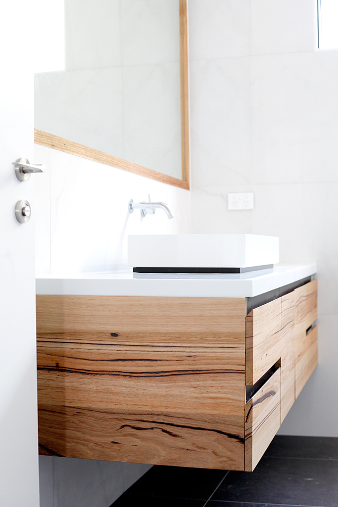 Solid Timber Vanities Bringing Warmth, Best Finish For Timber Bathroom Vanity