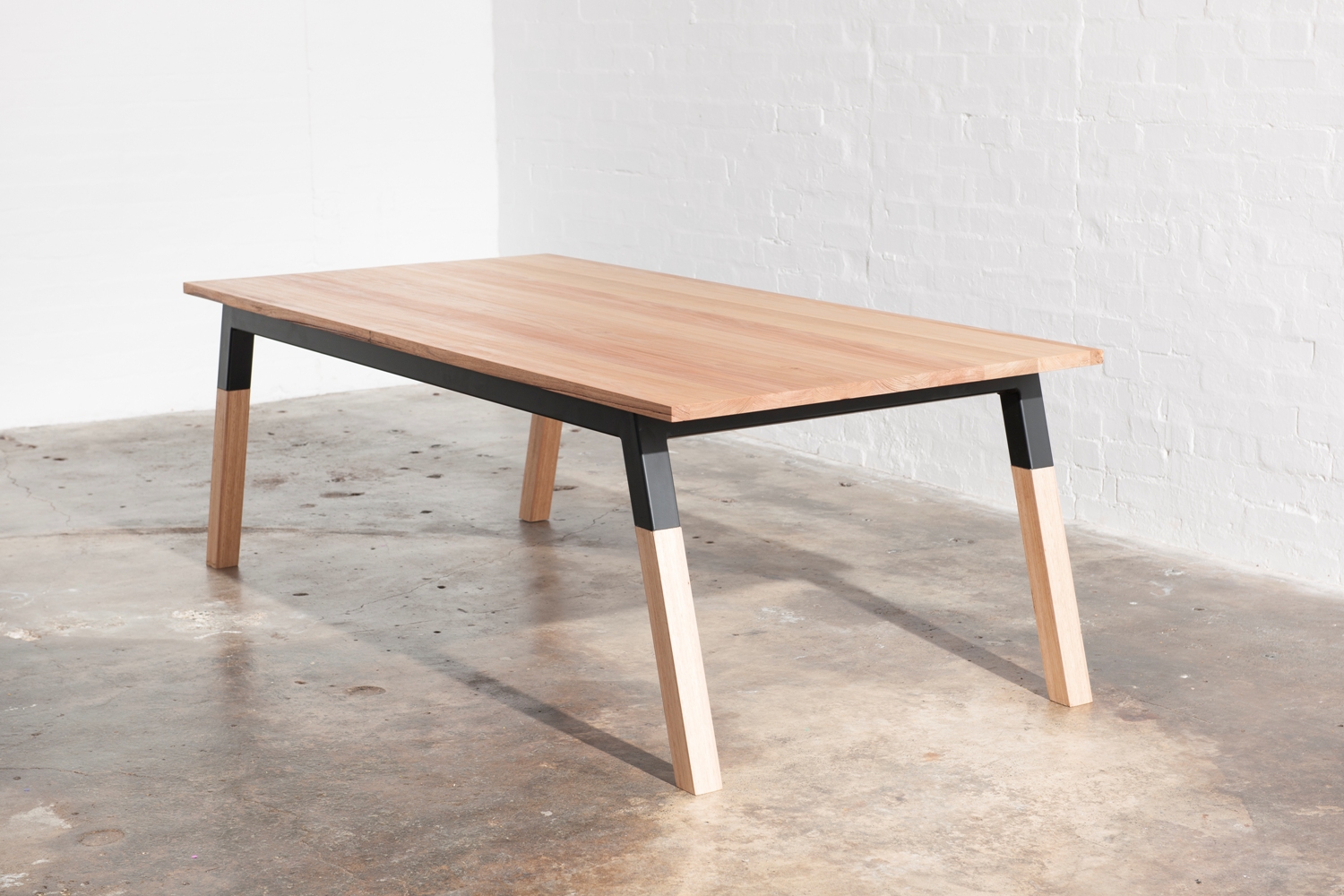 Contemporary timber dining table