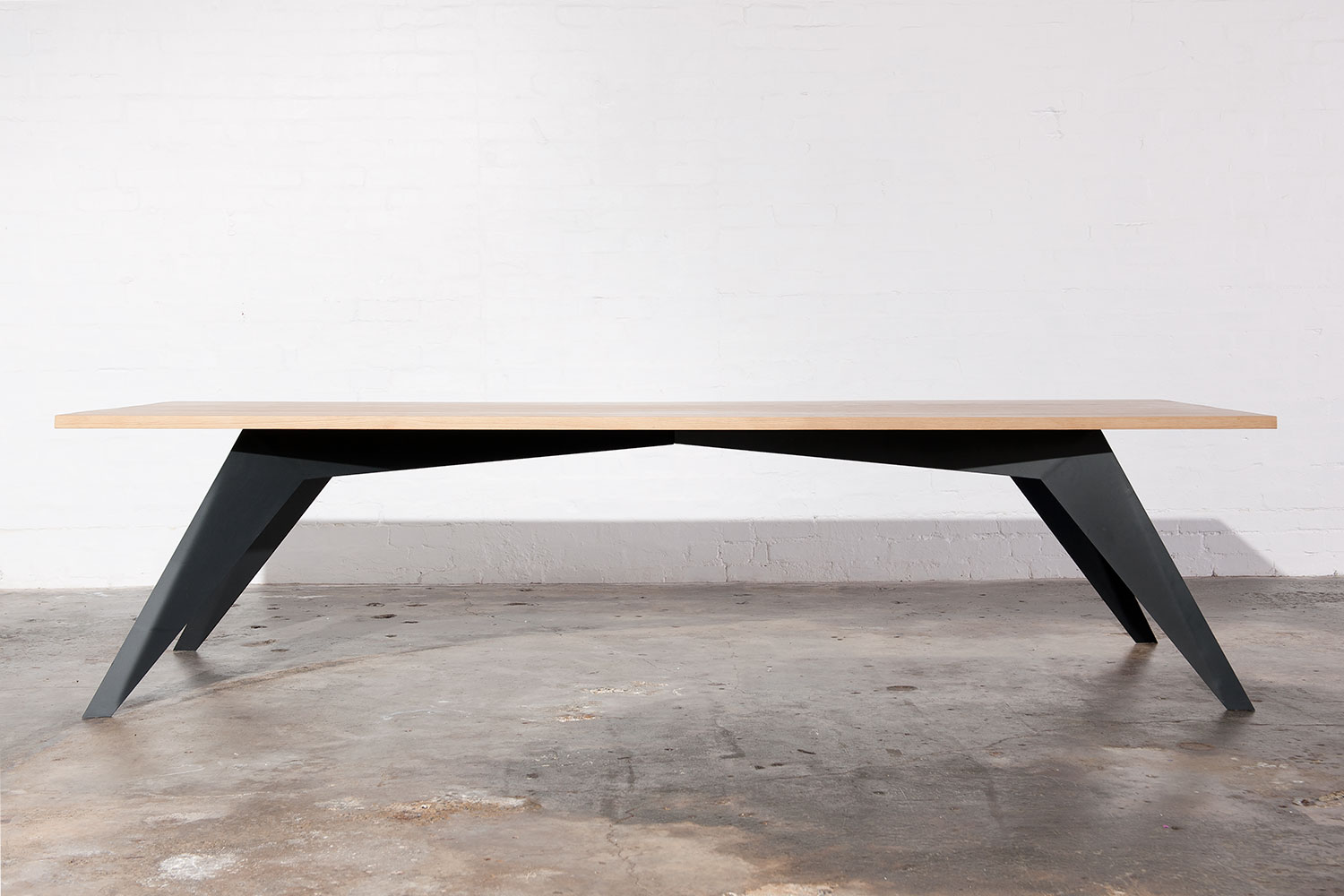 Luxe industrial dining table