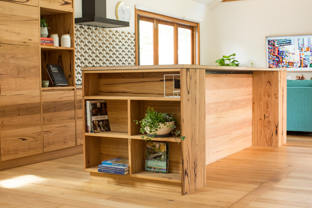 timber kitchen island