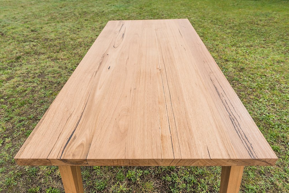 Solid Wormy Chestnut Dining Table