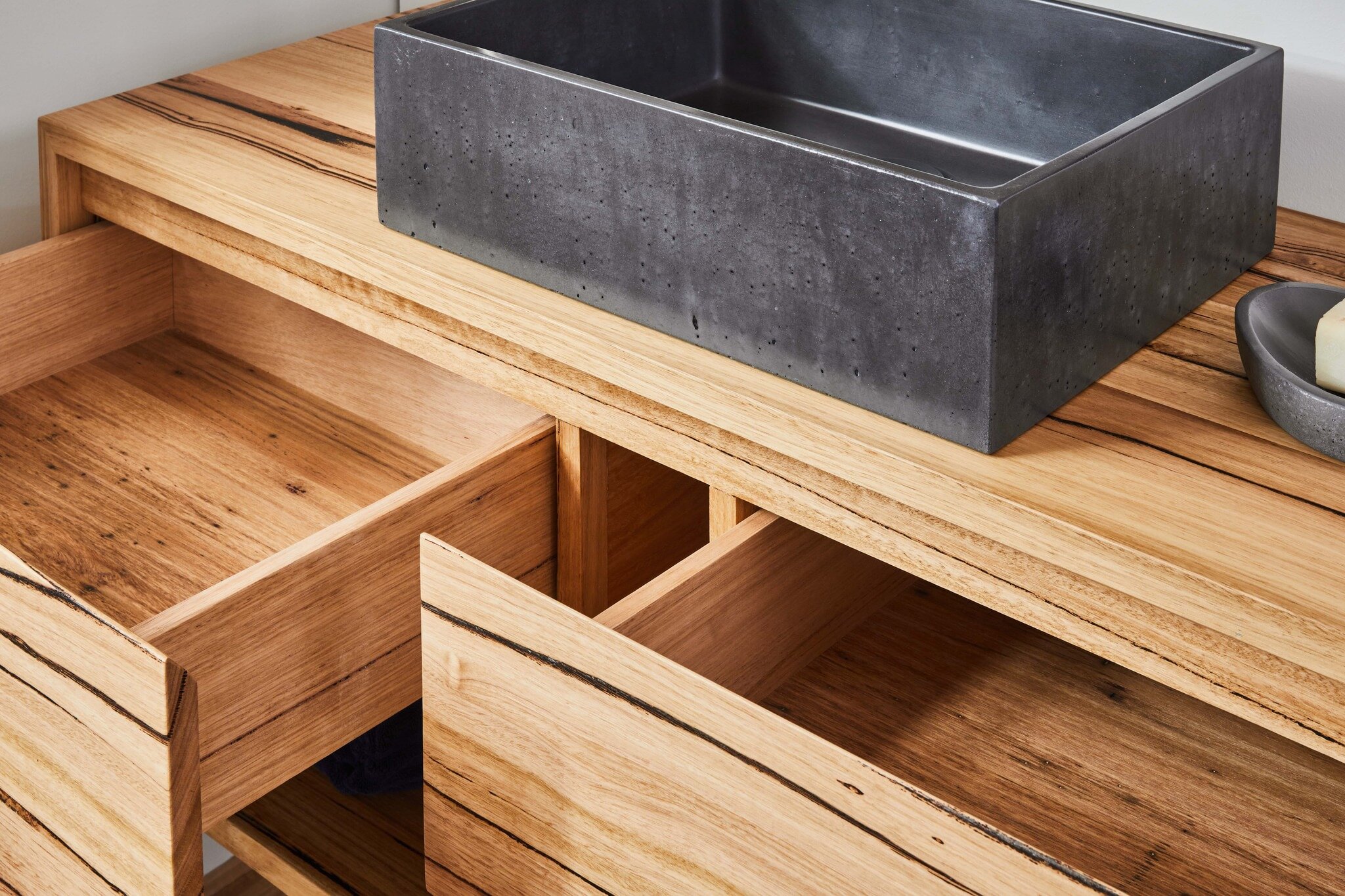 Did you know we create our vanities with your choice of melamine or solid timber internals?? #furnituremaderight #australianmade #bathroomdesign