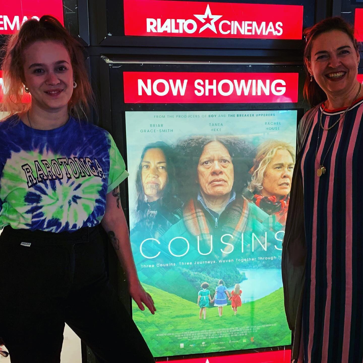 We decided we would wag work for a while today and check out this awesome film #cousins xxx @janhellriegel @kaela_mus ... nothing like the present huh xxx