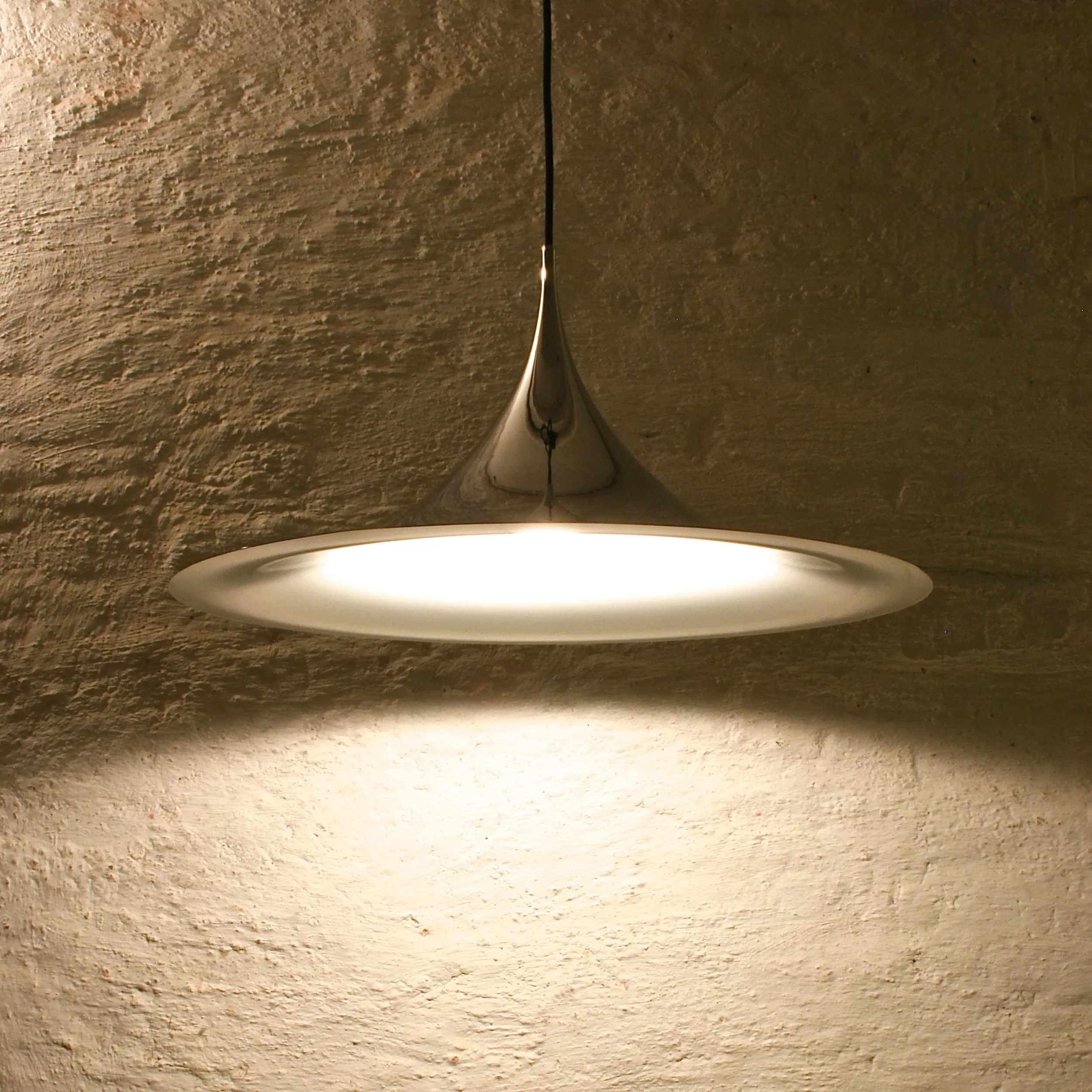Fog & Mørup Semi SOLD — FORM&FUNCTION Semi trumpet pendant hanging lamp by Claus Bonderup