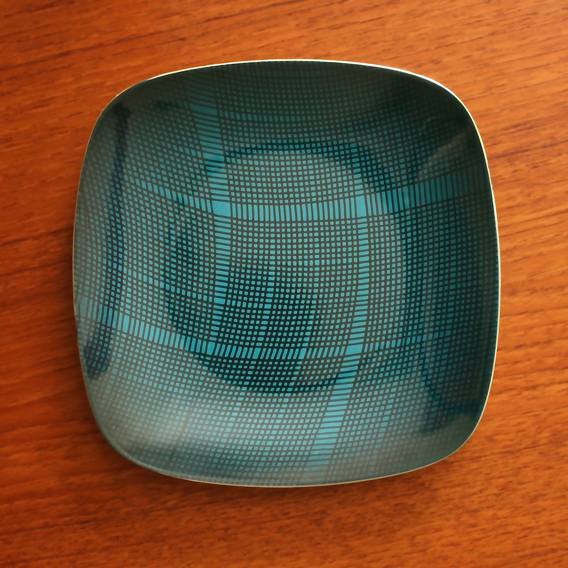Grete.pryts.kittelsen.cathrineholm.plate.blue.green.squared.jpg